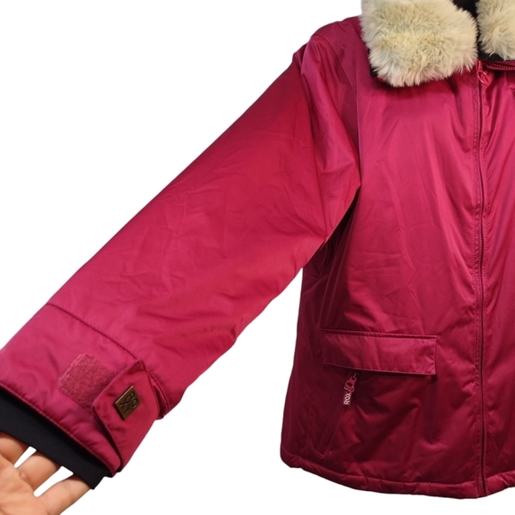 ROXY Women's Rose Red Insulated Jacket Size L - Picture 7 of 13
